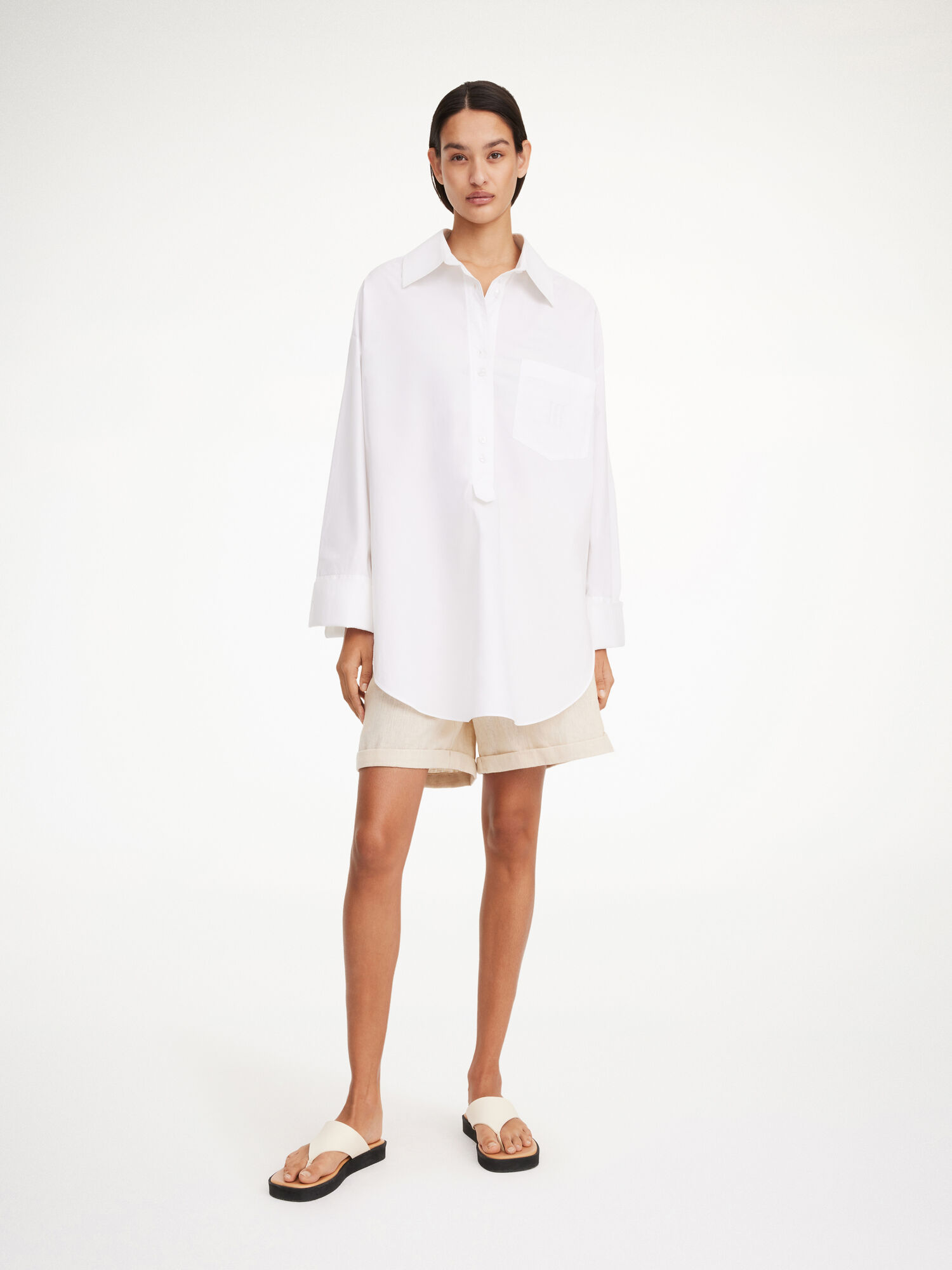 By Malene Birger Maye Organic Cotton Paidat Valkoinen | FI_BB10822