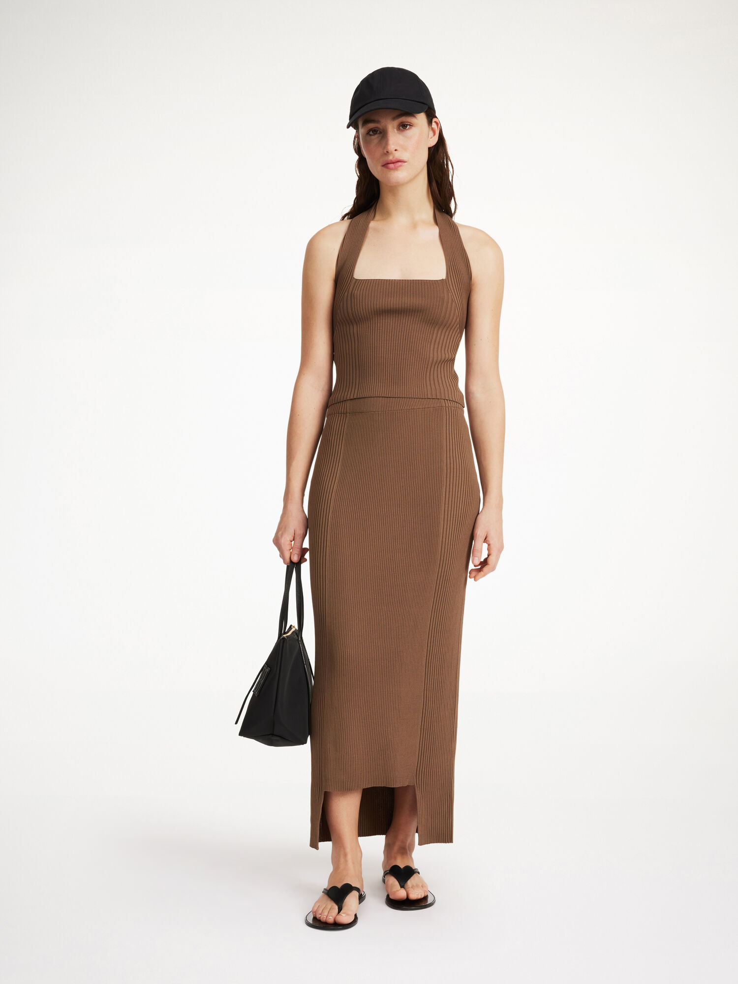 By Malene Birger Merine Maxi Skirt Neuleet Shitake | FI_BB58347