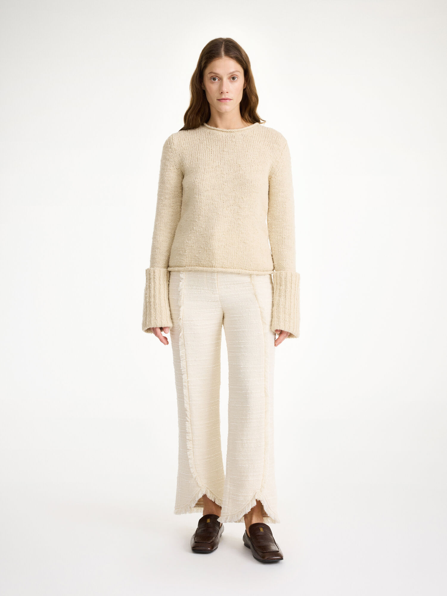 By Malene Birger Nadihas High-waist Suorat Housut Valkoinen | FI_BB85241