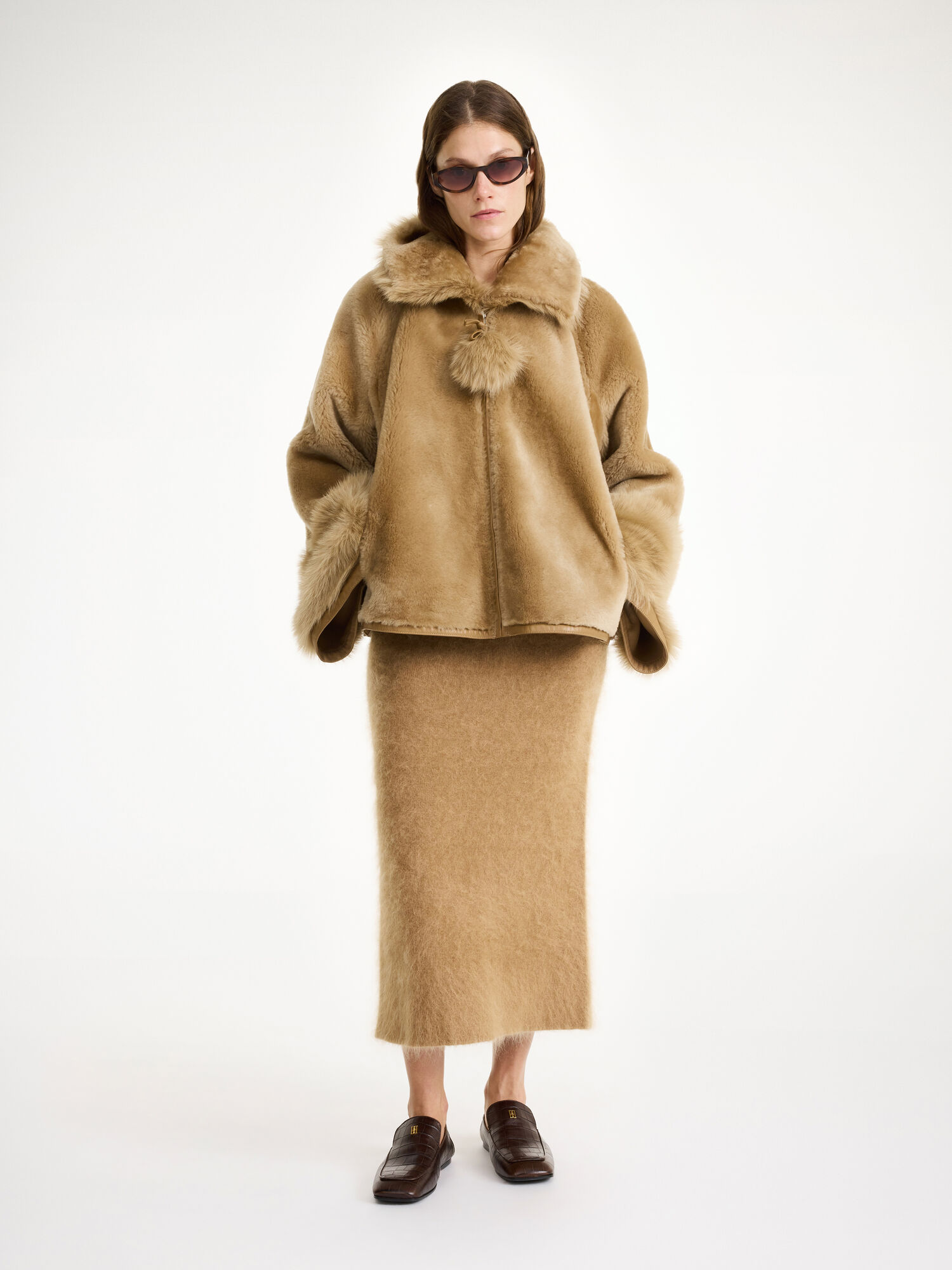 By Malene Birger Odellies Shearling Takit Tannin | FI_BB53419