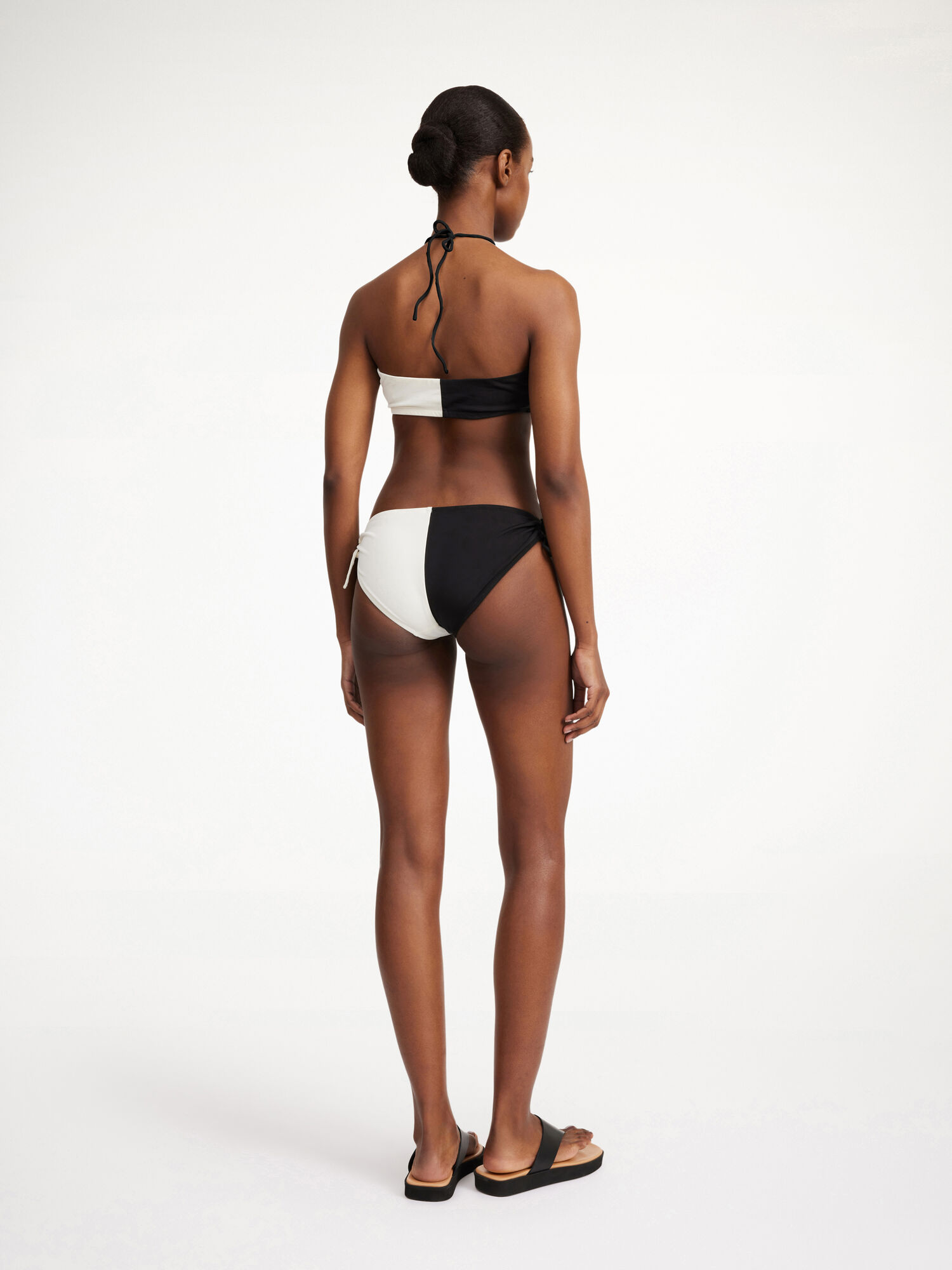 By Malene Birger Seabay Low Bikini Bottoms Uimapuvut Raidallinen Mustat Valkoinen | FI_BB86109