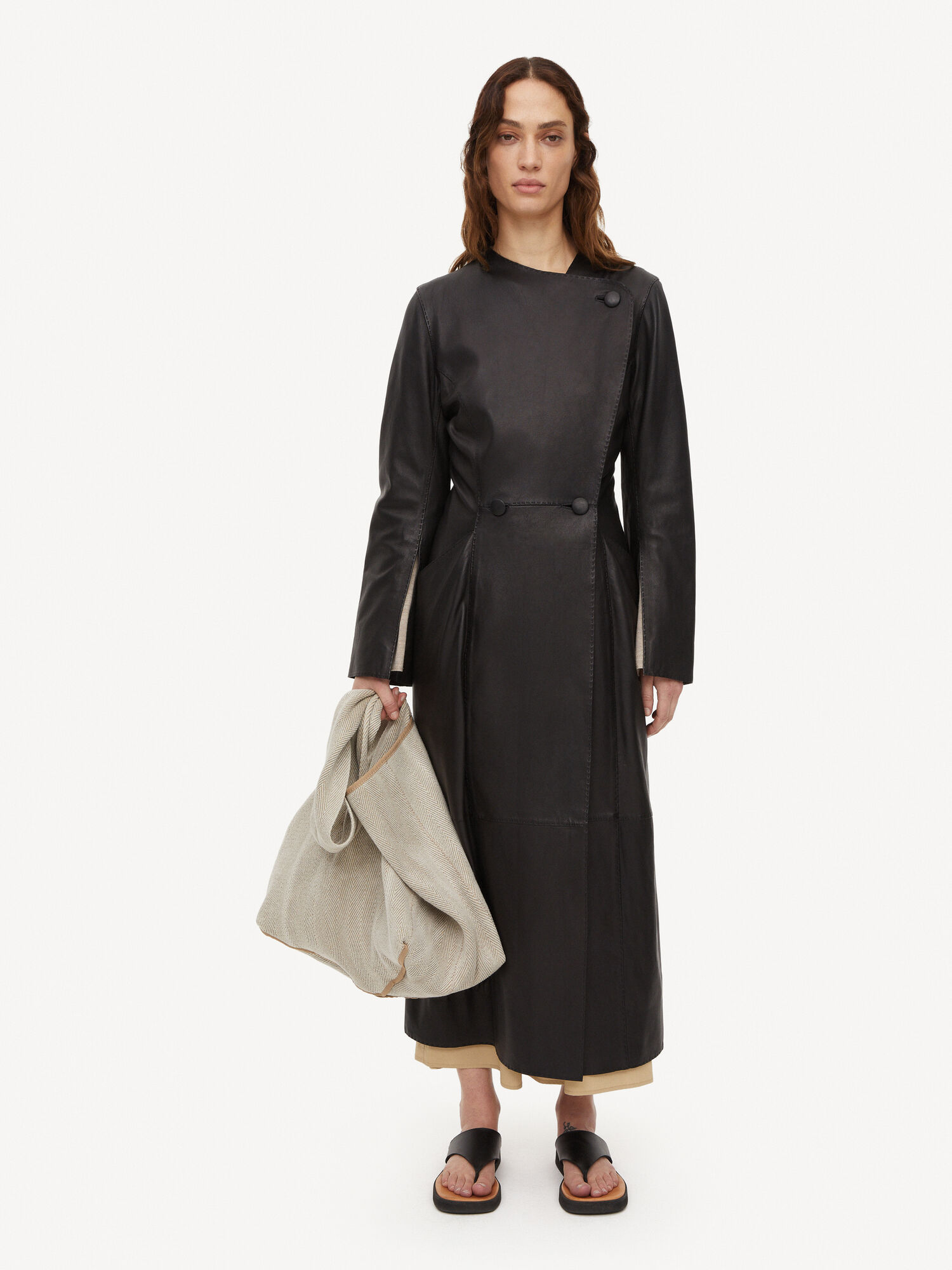 By Malene Birger Sirrena Leather Takit Mustat | FI_BB58245