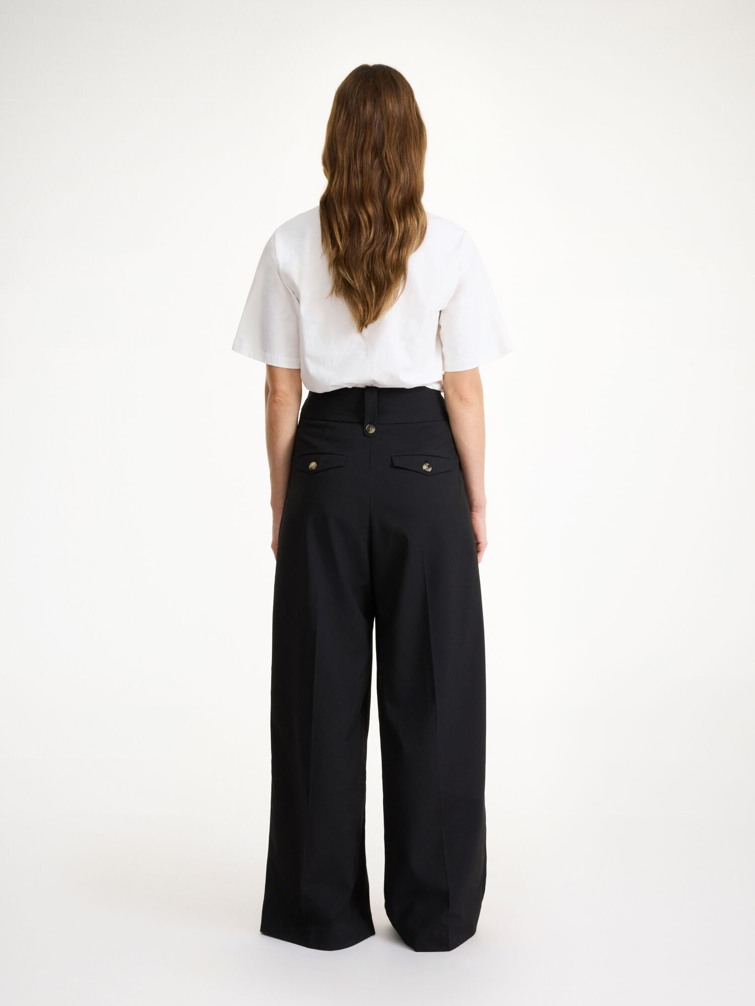 By Malene Birger Taal High-waisted Suorat Housut Mustat | FI_BB73888