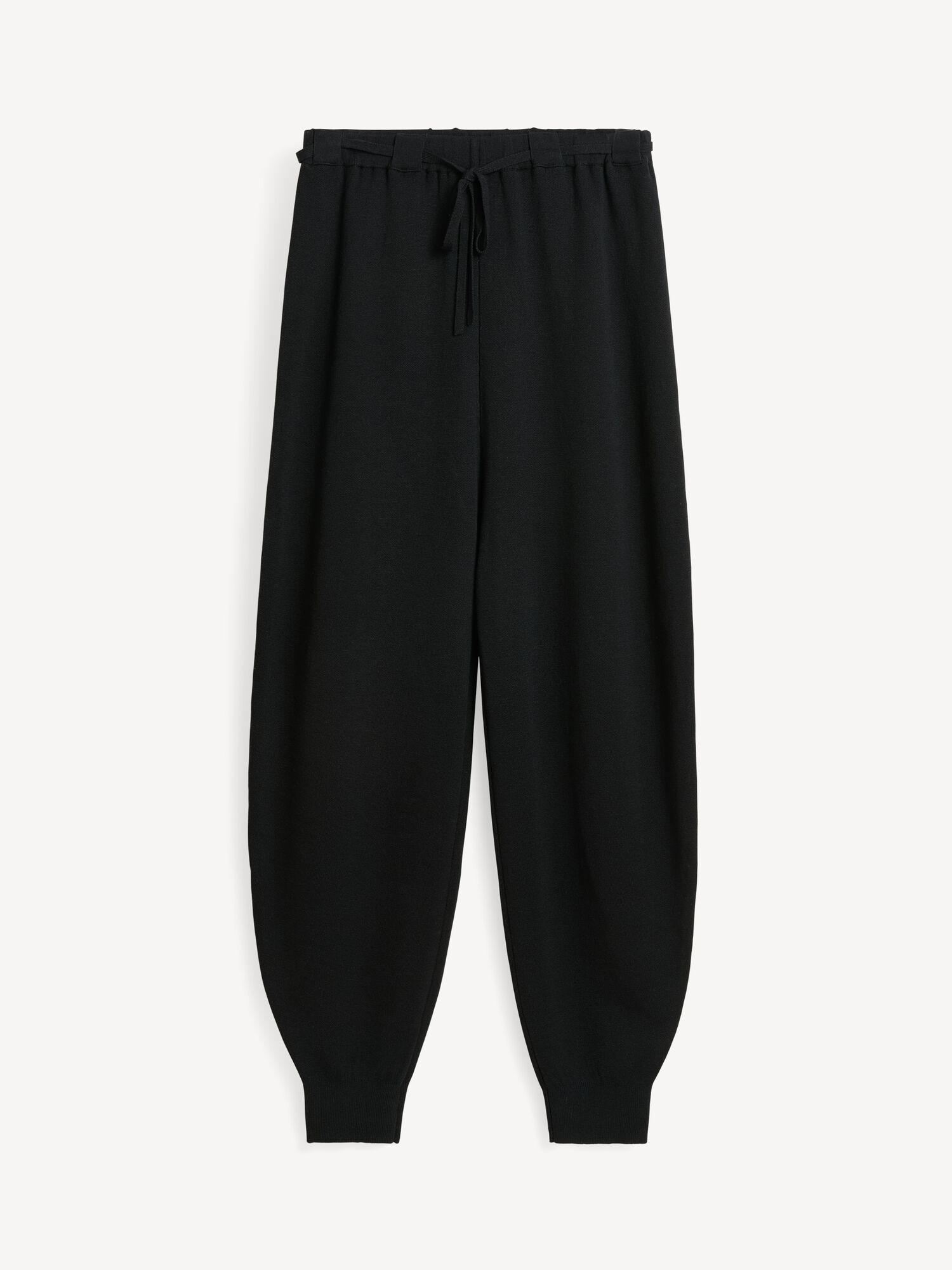 By Malene Birger Tevana High-waisted Trousers Neuleet Mustat | FI_BB82822