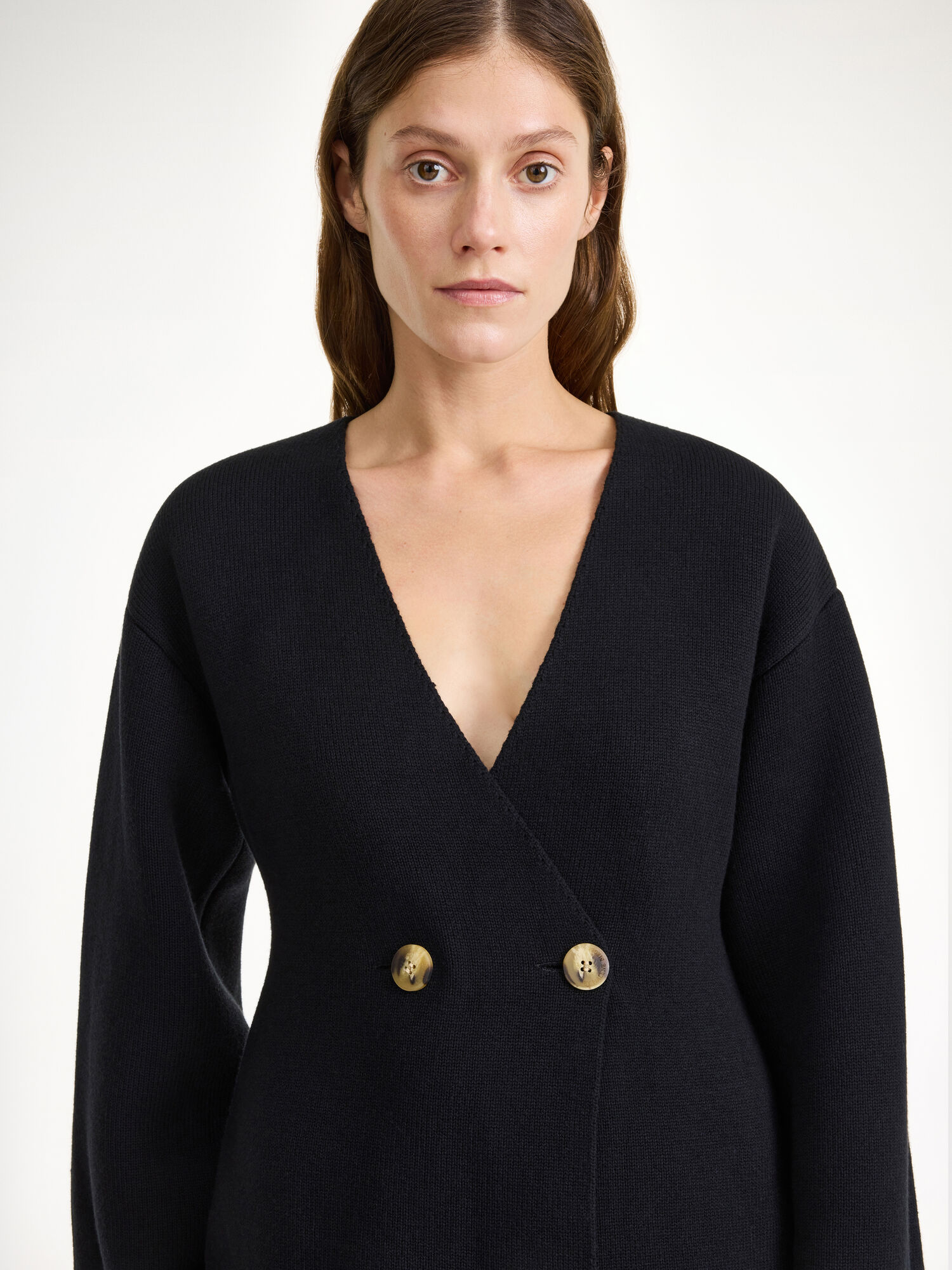 By Malene Birger Tinley Wool-blend Cardigan Neuleet Mustat | FI_BB51675