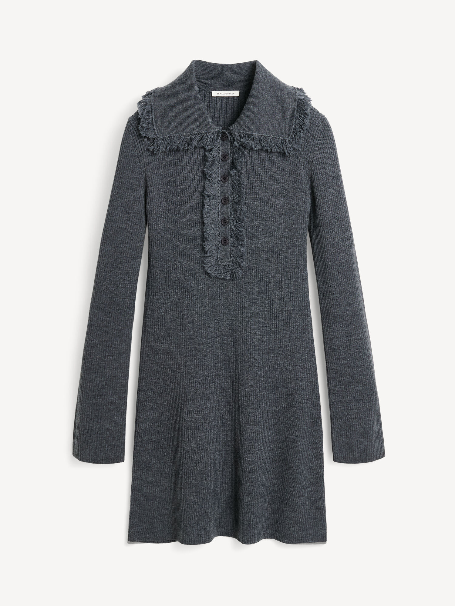 By Malene Birger Tonai Merino Wool Dress Neuleet Harmaat | FI_BB49941