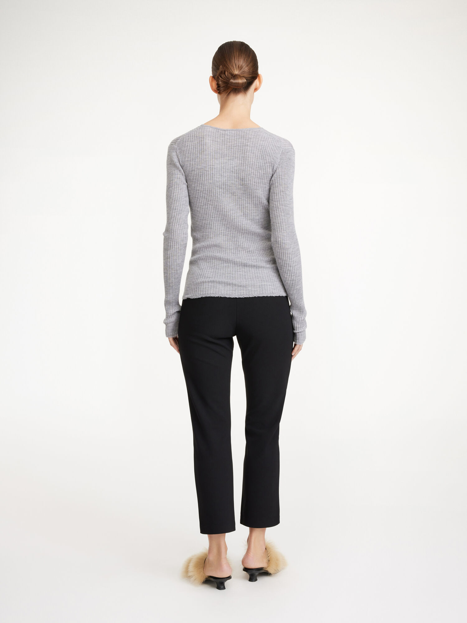 By Malene Birger Vilea Cropped Suorat Housut Mustat | FI_BB41880